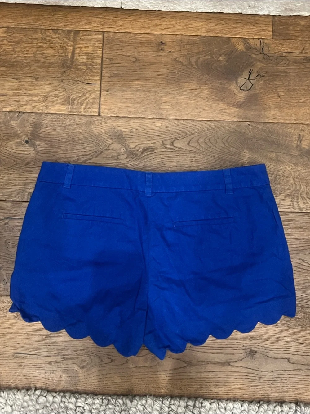 Women’s J.Crew Royal Blue Scallop Hem Shorts - 14